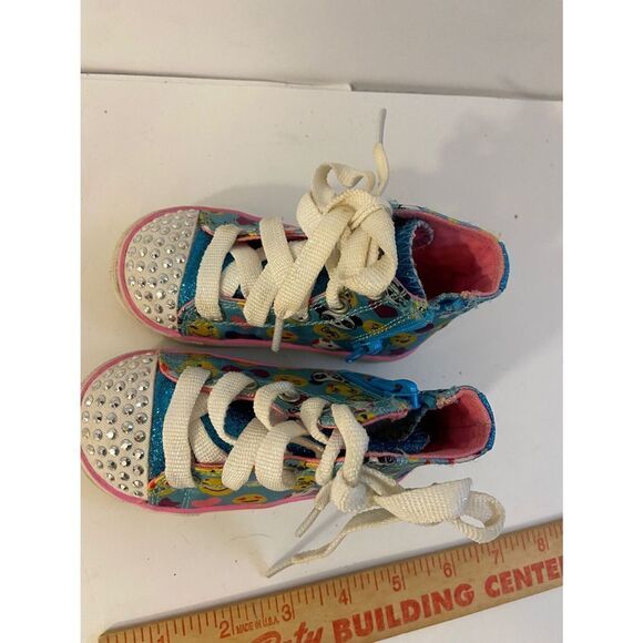 J sport Skechers bling high tops size 5 lights - Picture 2 of 4